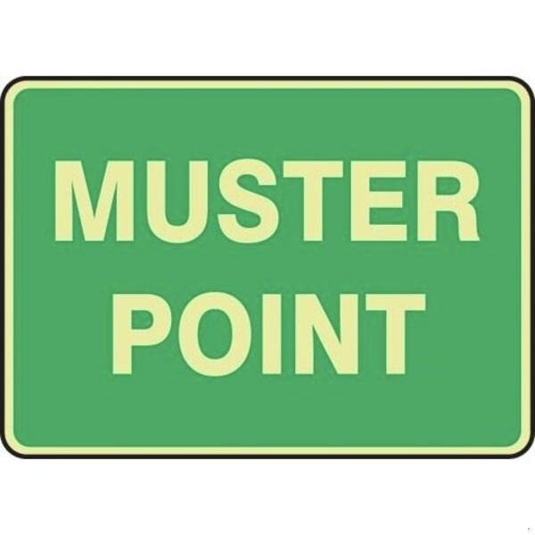 Accuform GLOWINTHEDAR K SAFETY SIGN MUSTER MFEX931GP MFEX931GP - main